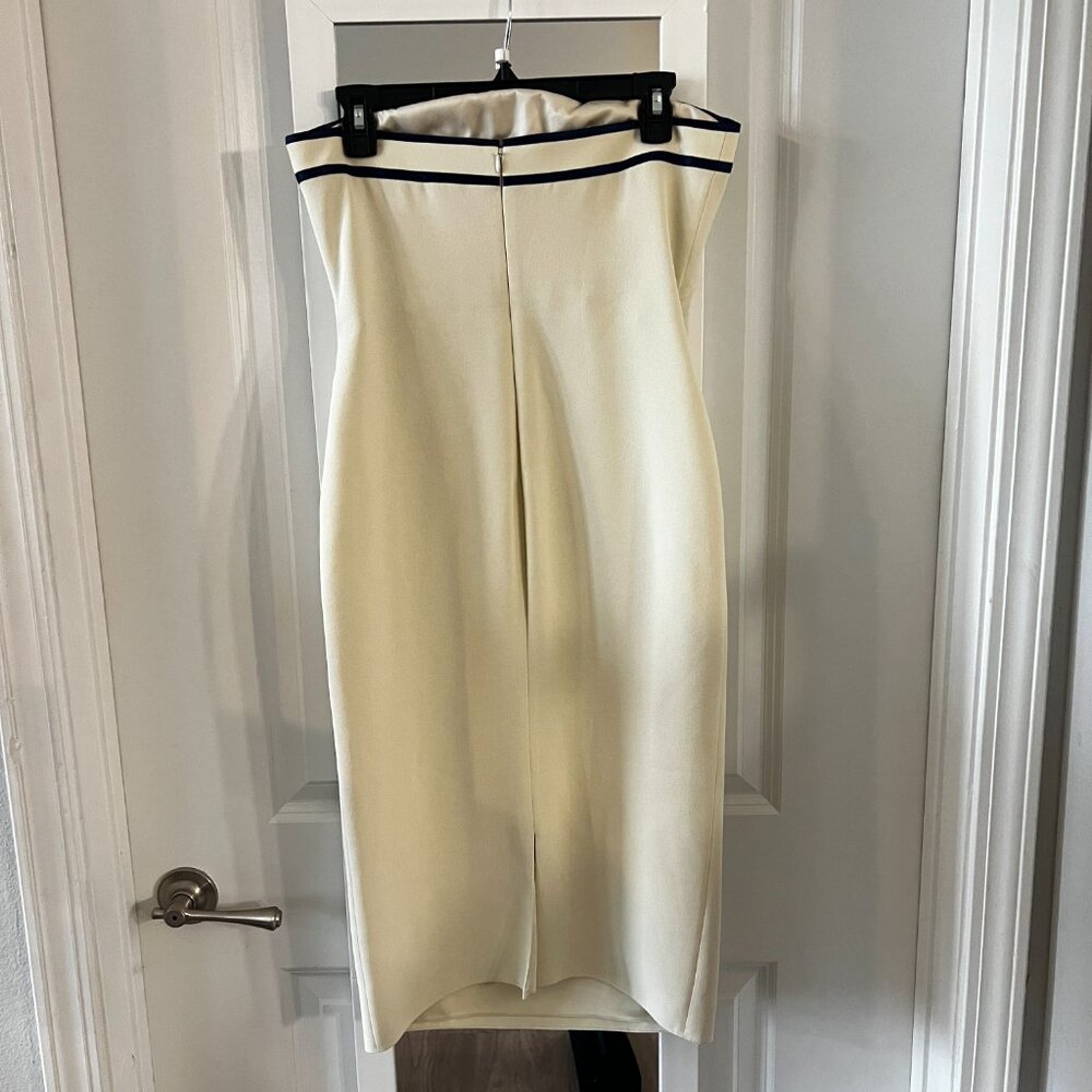 Ralph Lauren Purple Label Strapless Ivory Dress - Picture 3 of 4